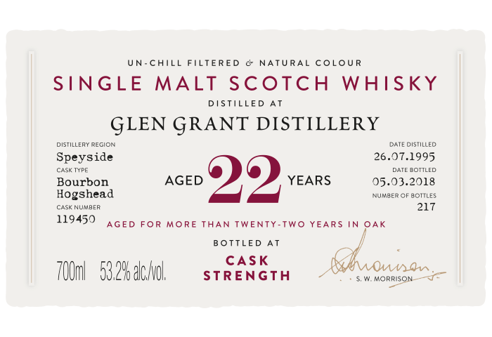 GlenGrant1995 label