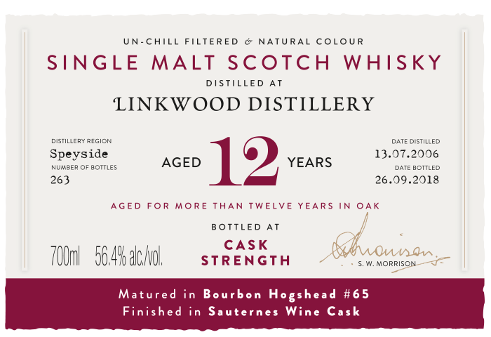 Linkwood 2006 Label