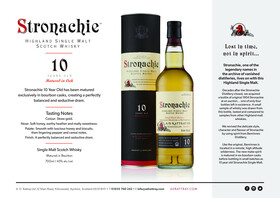 Stronachie 10 Year Old Sales Sheet