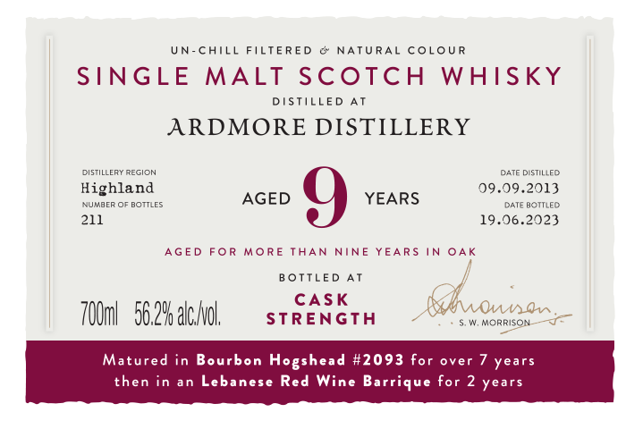 Ardmore 2013 label DRCC70