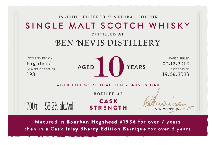 BenNevis 2012 label DRCC70